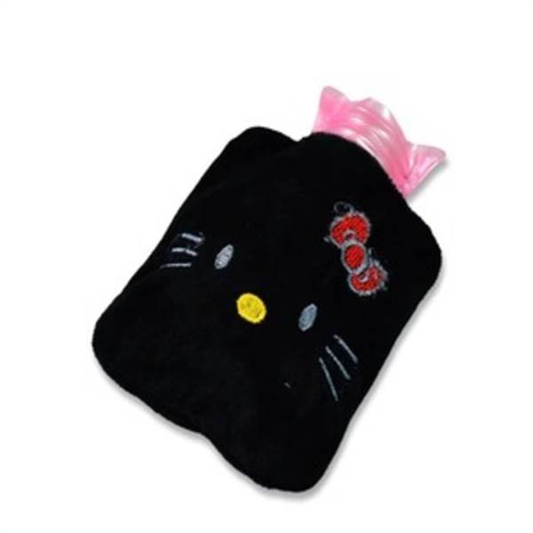 Black Hello Kitty Small Hot Water Bag With Cover